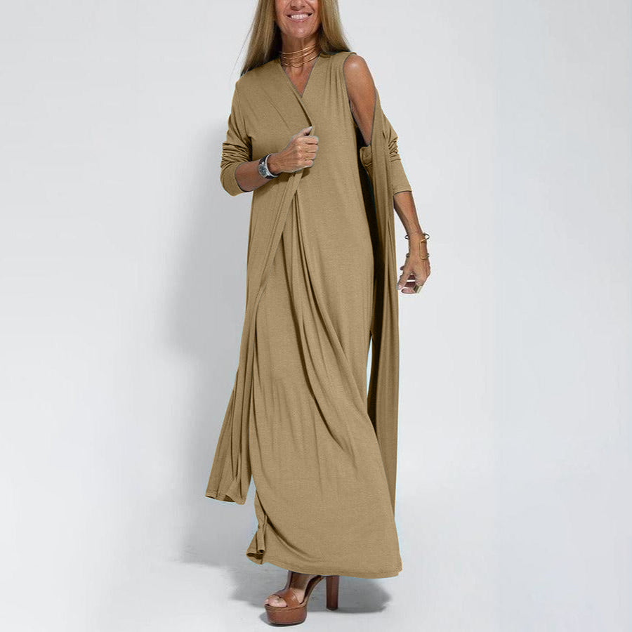 Lisa™｜Elegant Long Dress + FREE Matching Cardigan
