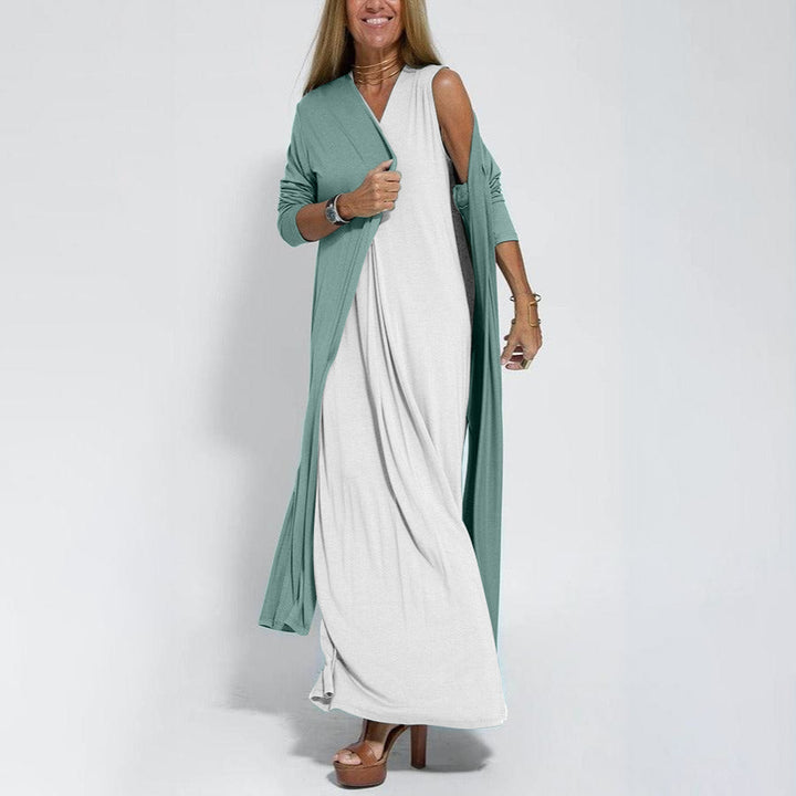 Lisa™｜Elegant Long Dress + FREE Matching Cardigan