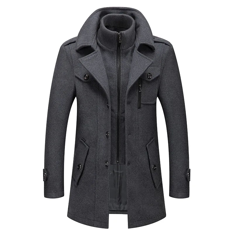 Cozy Wool Trench Coat